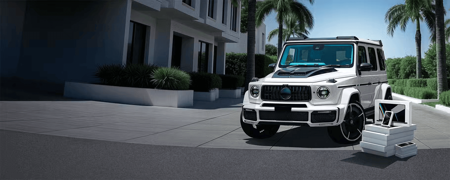 Une BRABUS 900 attend le gagnant55 appareils <br>Apple à gagner<br>Des milliers de tours<br> gratuits sur LUCKY DRIVE